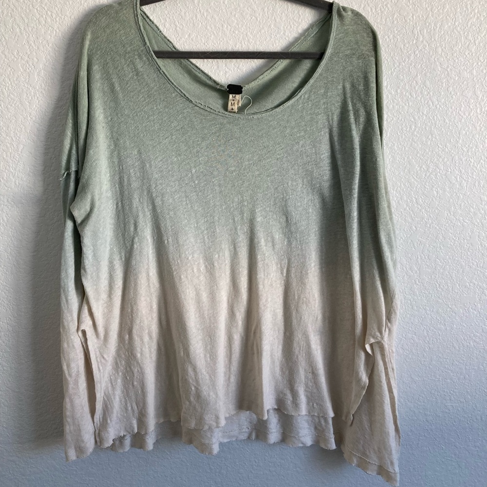 Green ombré long sleeve